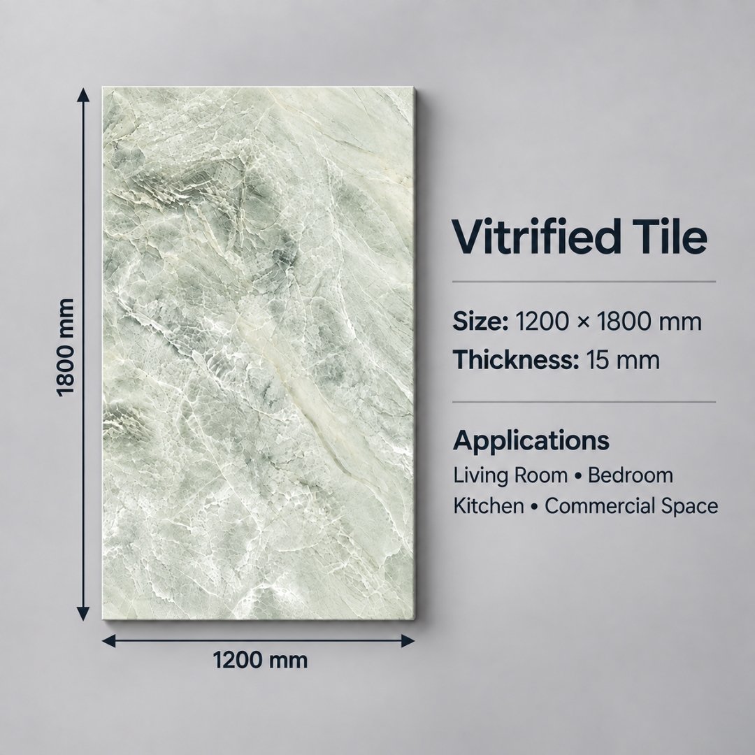 AL Laffy Green Marble & Stone Kitchen Tiles - My Home Studio